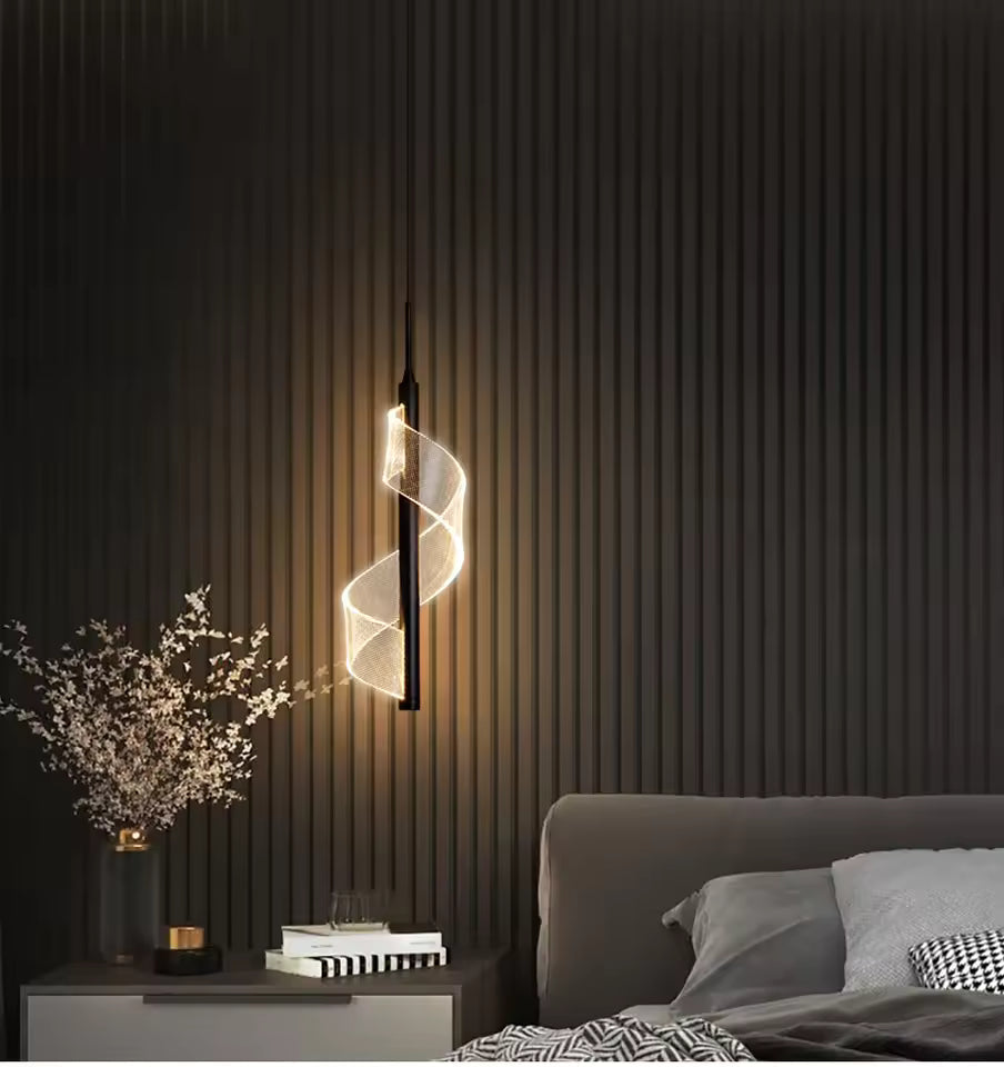 Spiraalvormige LED Wandlamp