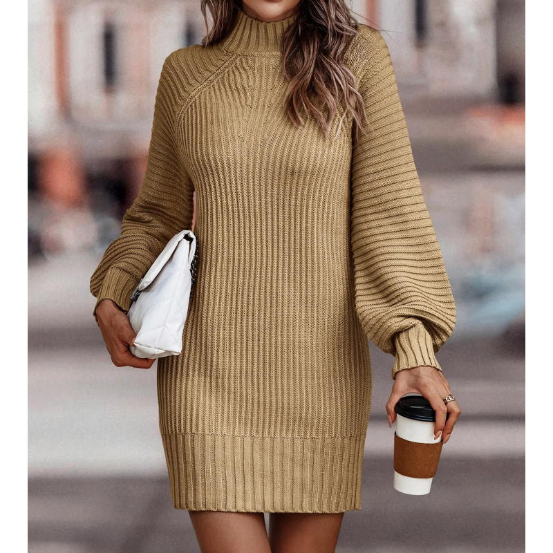 Stella | Gebreide winterminijurk