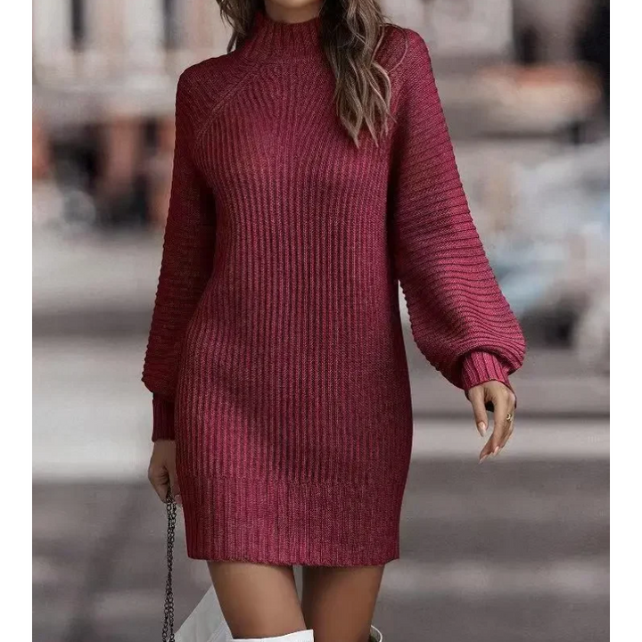 Stella | Gebreide winterminijurk