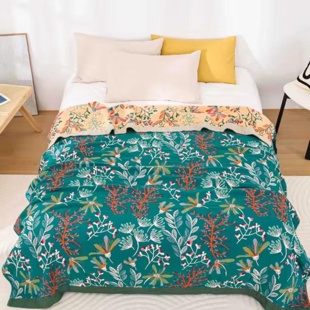 Coperta con motivo floreale elegante