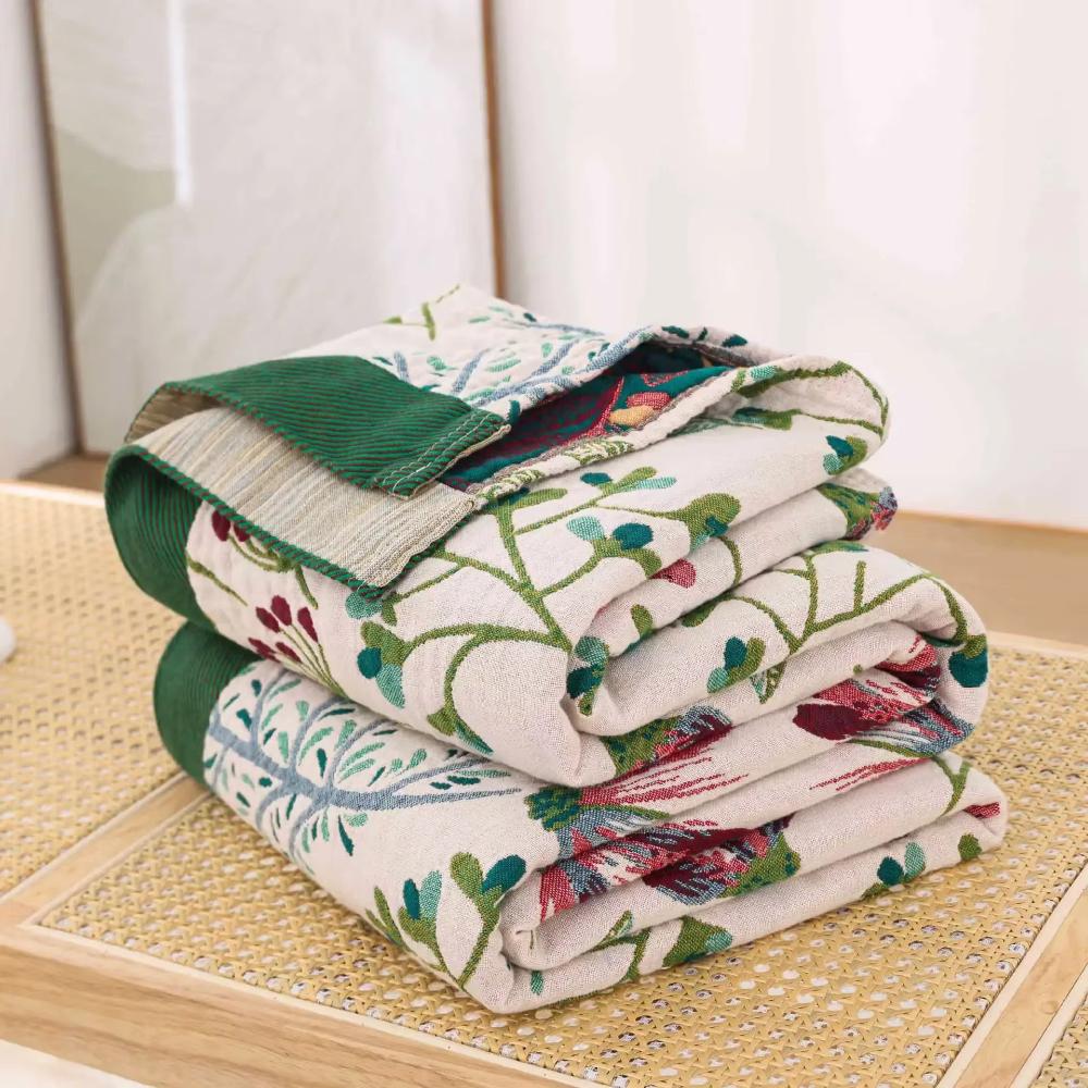 Coperta con motivo floreale elegante