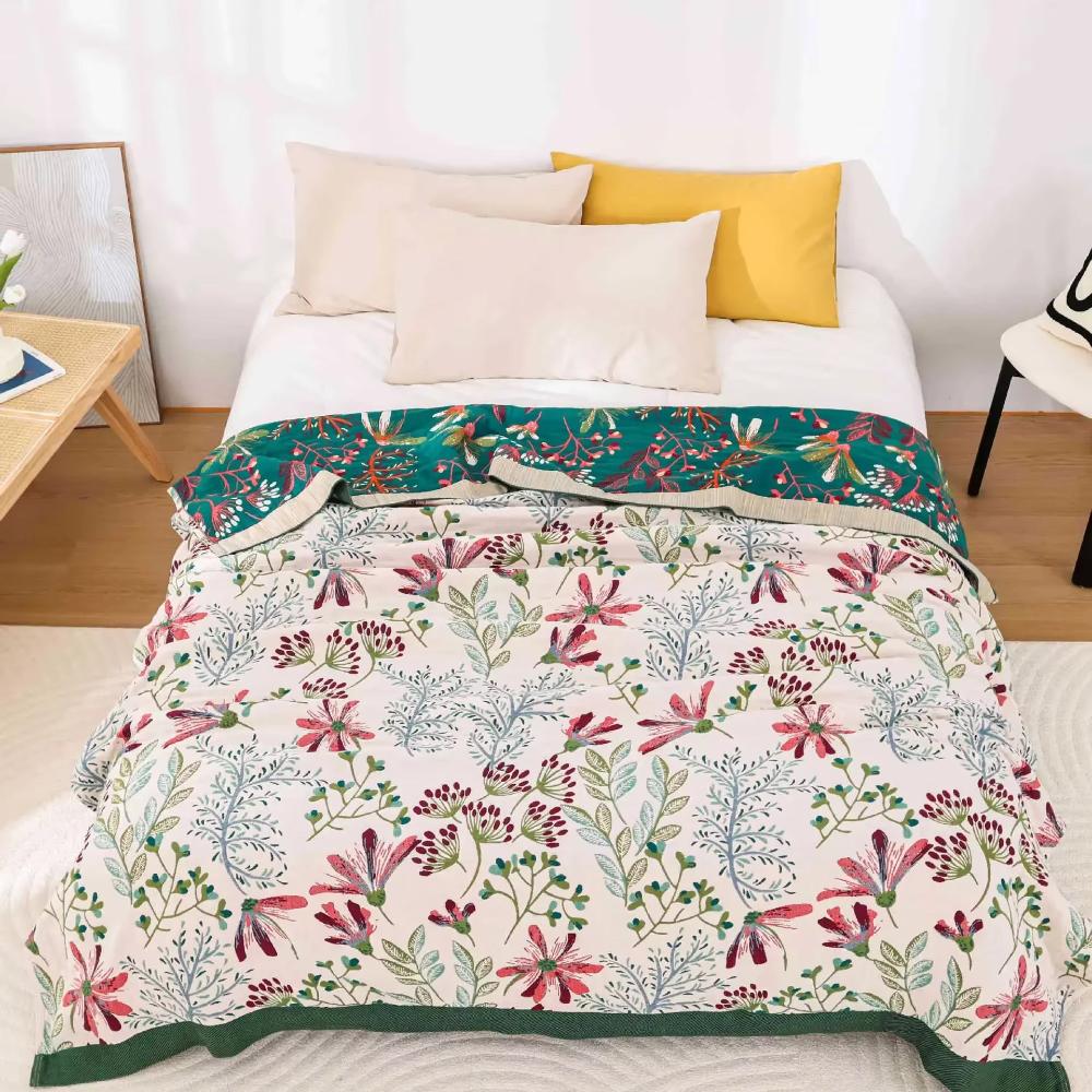 Coperta con motivo floreale elegante