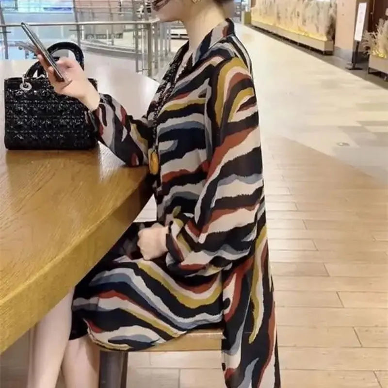 Gestreepte Blouse in Contrasterende Kleuren voor Dames