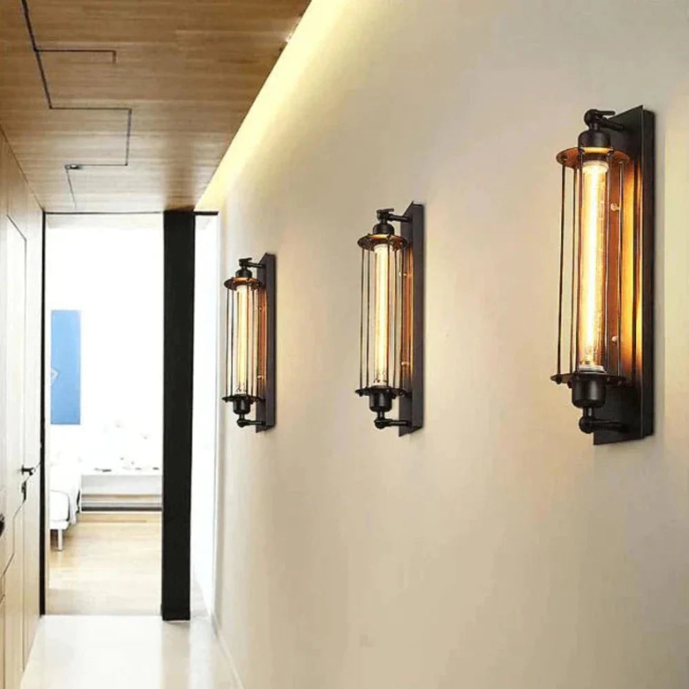 Stijlvolle vintage LED-wandlamp
