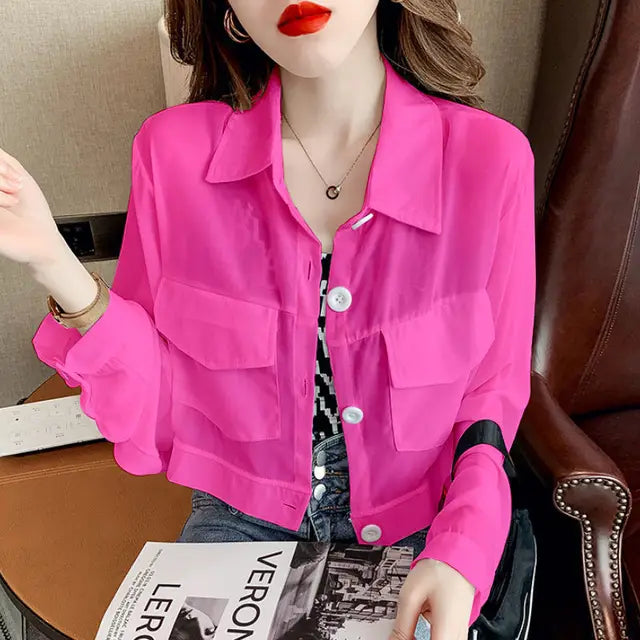 Trendy Zomer Blouse met Zakken