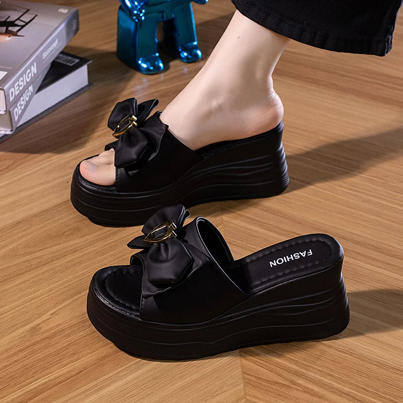 Beautiful Woman Enchanting Summer Slippers