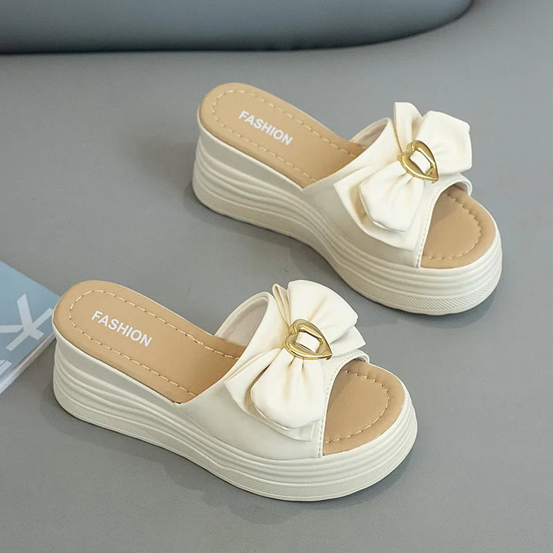 Beautiful Woman Enchanting Summer Slippers