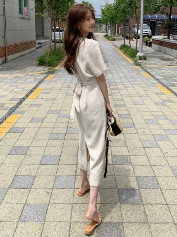 Aria stilvolles langes Sommerkleid