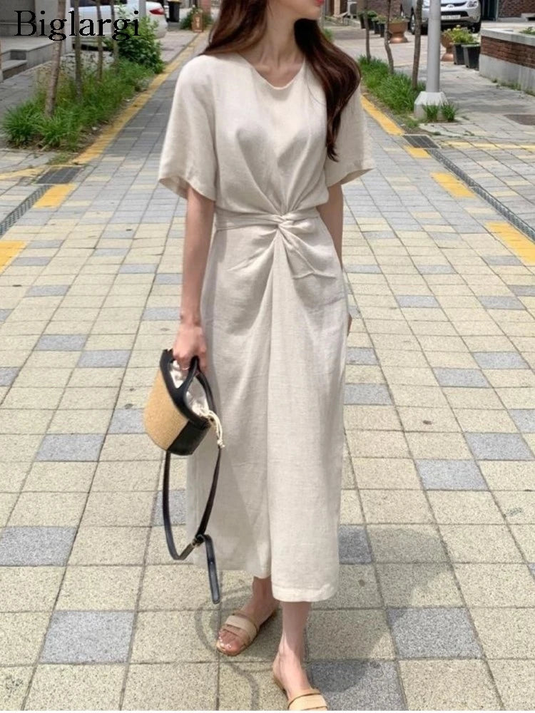 Aria stilvolles langes Sommerkleid