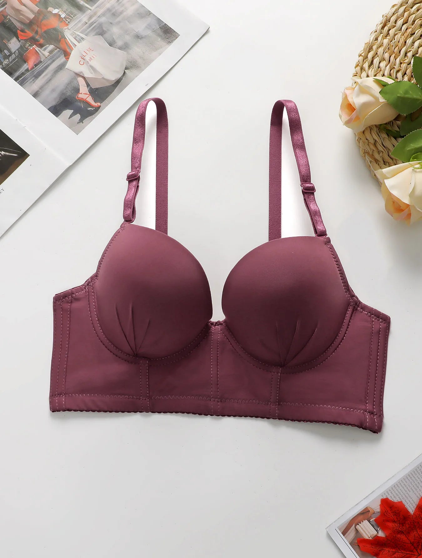 Glow Summer Sexy Bra with Steel Rings