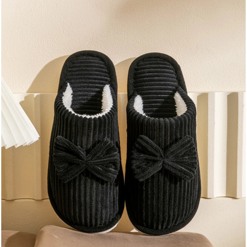 Susanna | Pantoffels met een elegante strik en antislipzool