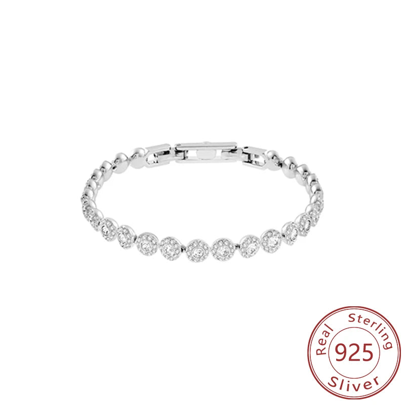 Radiant White Square Bracelet from Swa
