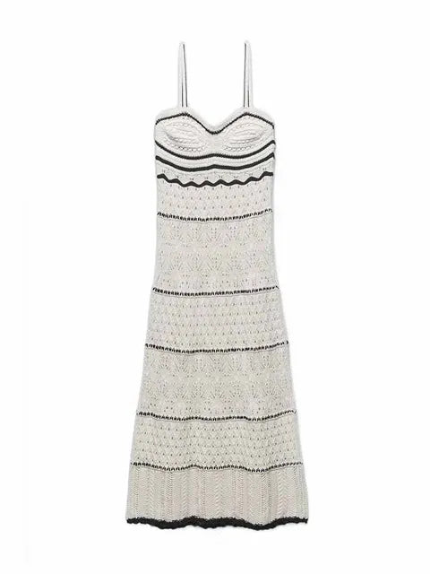 Zomerse Midi Strandjurk met Sling Design