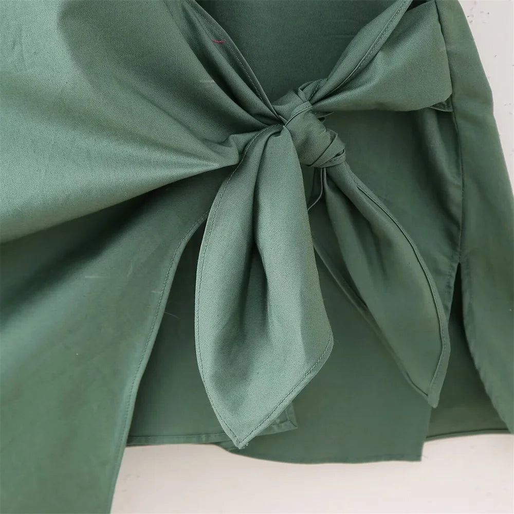 Dames Zomerse Poplin Blouse - Casual Chic met Knopen
