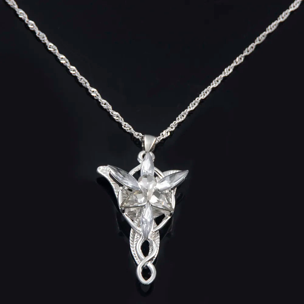 Collana Stella di Cristallo della Principessa Elfo Arwen