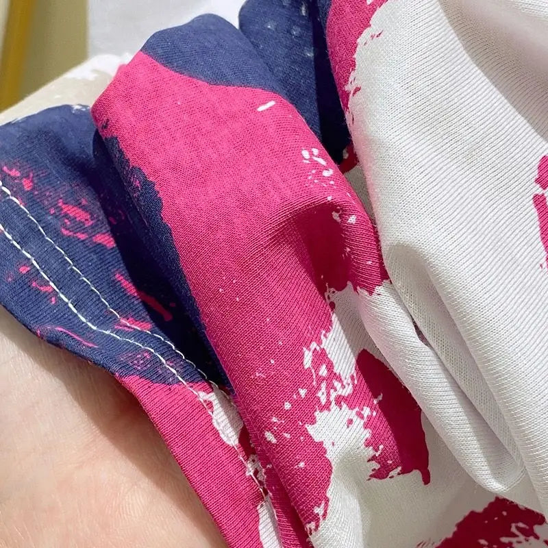 Tie Dye Print Vintage T-Shirt for Women