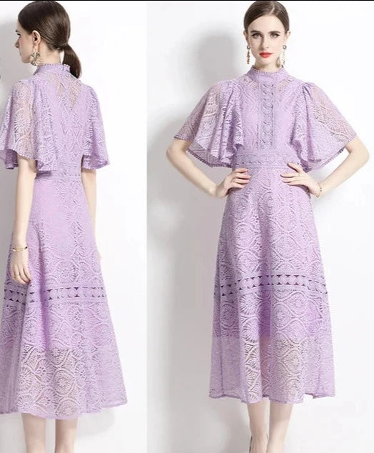 Vintage elegante feestjurk met ruches van Tingfly