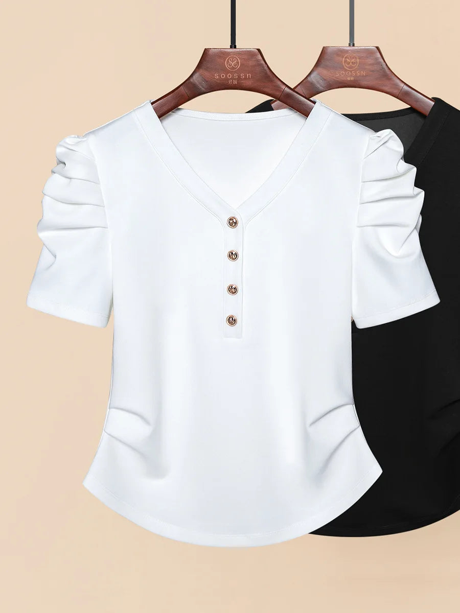SoleilChic Magliette Estive Nere