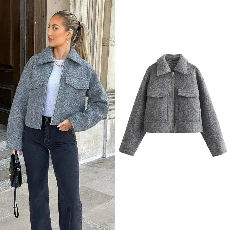 Incantevole Giacca Tweed Autunnale - Collezione Non Ti Scordar di Me