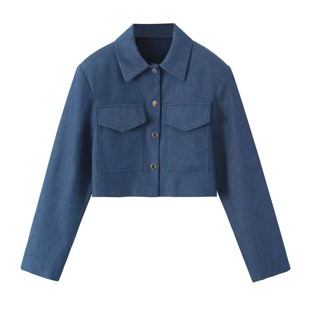 Stella Mode Elegante Blauw Tweedelige Set