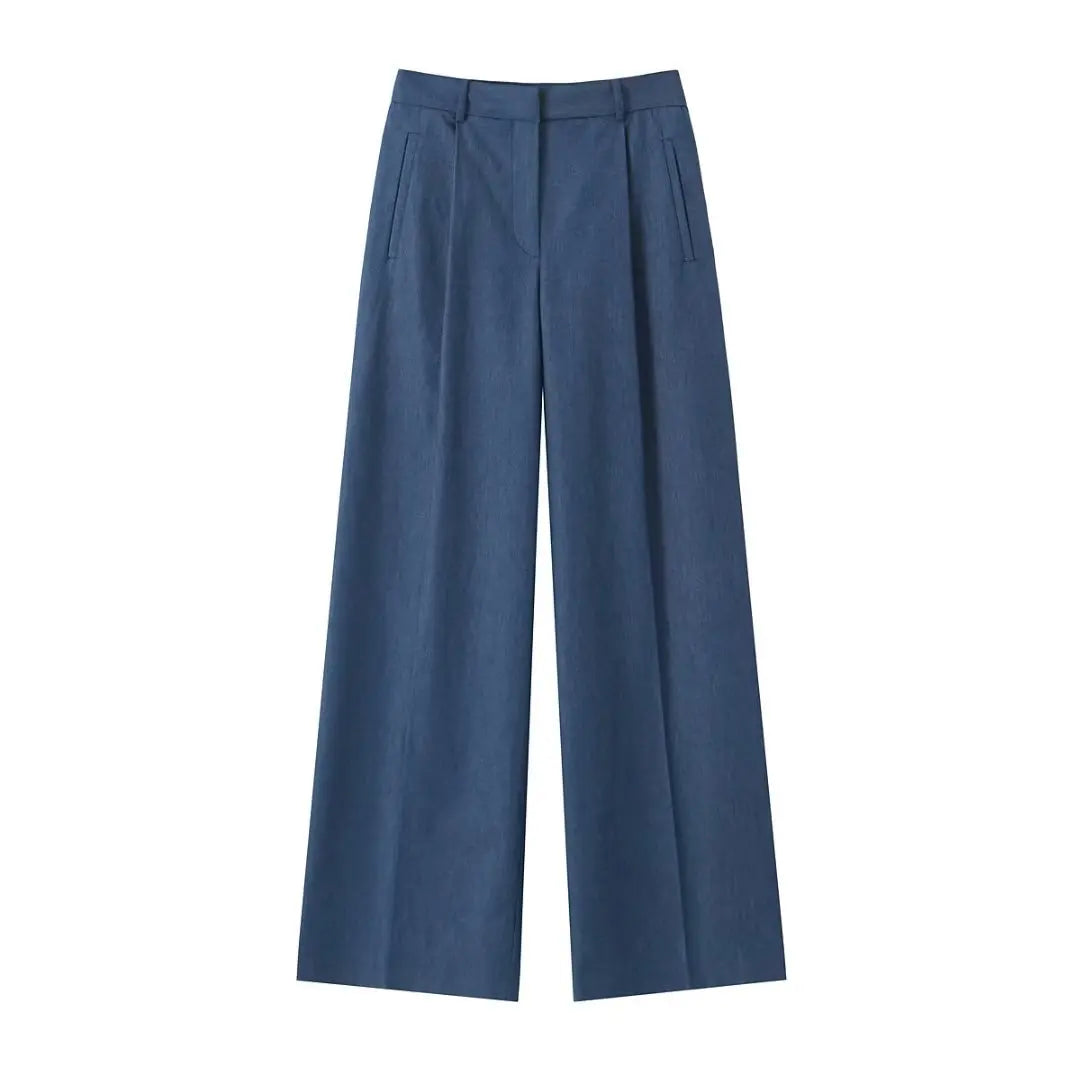 Stella Mode Elegante Blauw Tweedelige Set