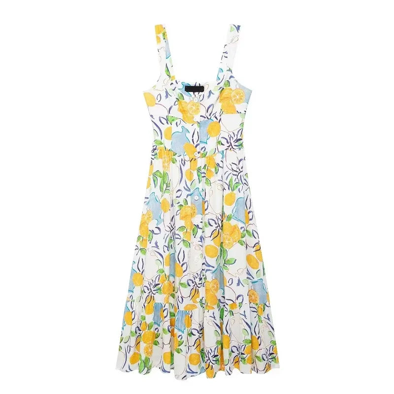 Oleeter Opulence Stampa Abito Sottoveste Donna
