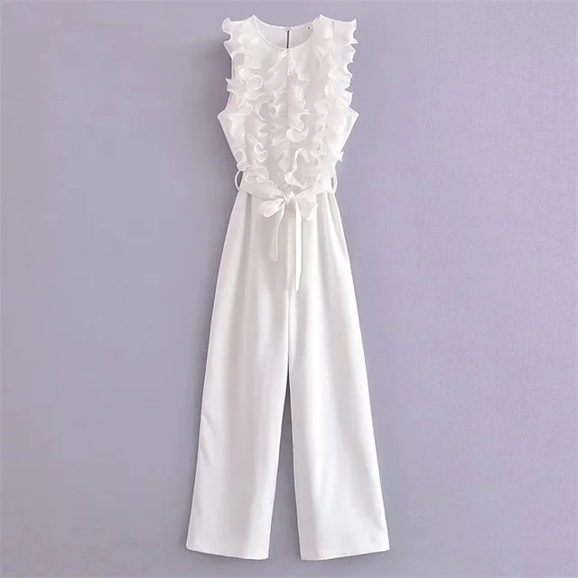 Aurora Women's Ruche Jumpsuit for Summer Elegance