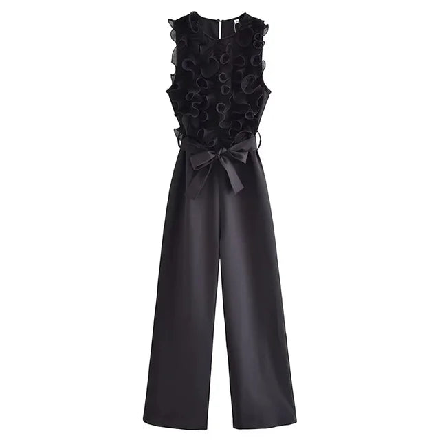 Aurora Women's Ruche Jumpsuit for Summer Elegance