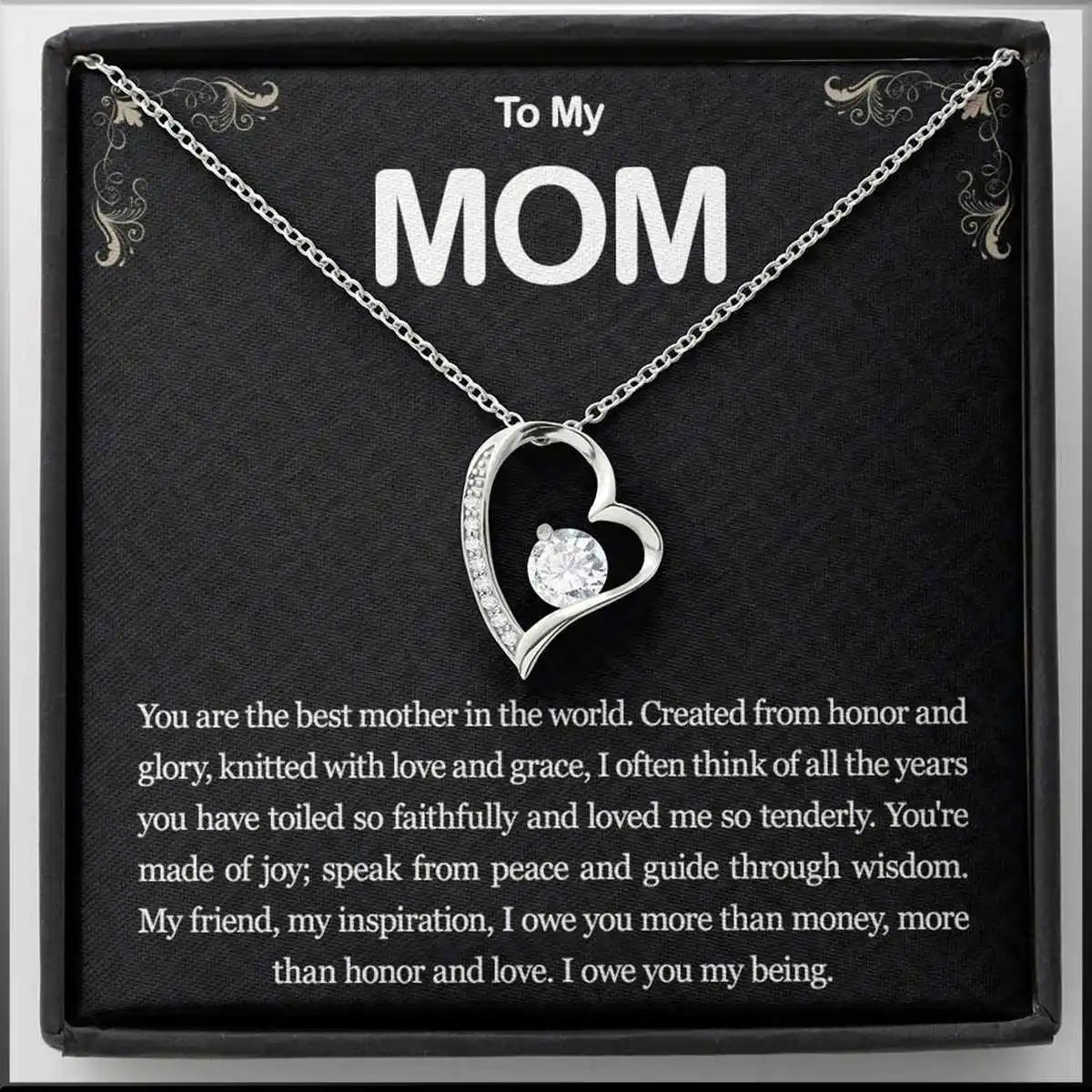 Betoverende Hartvormige Ketting voor Moeders als Tijdloos Geschenk