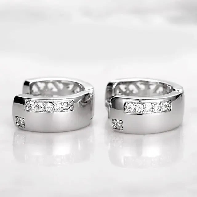 Zilver Essence Geometrische Metalen Oorbellen voor Vrouwen