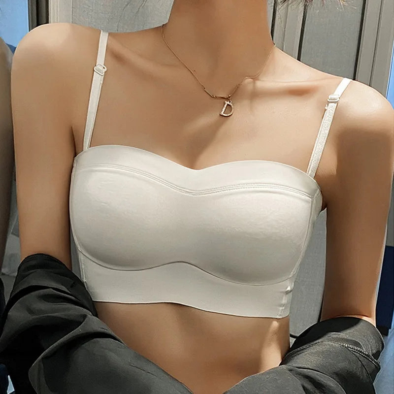Seamless Collected Ultra-thin Strapless Bra