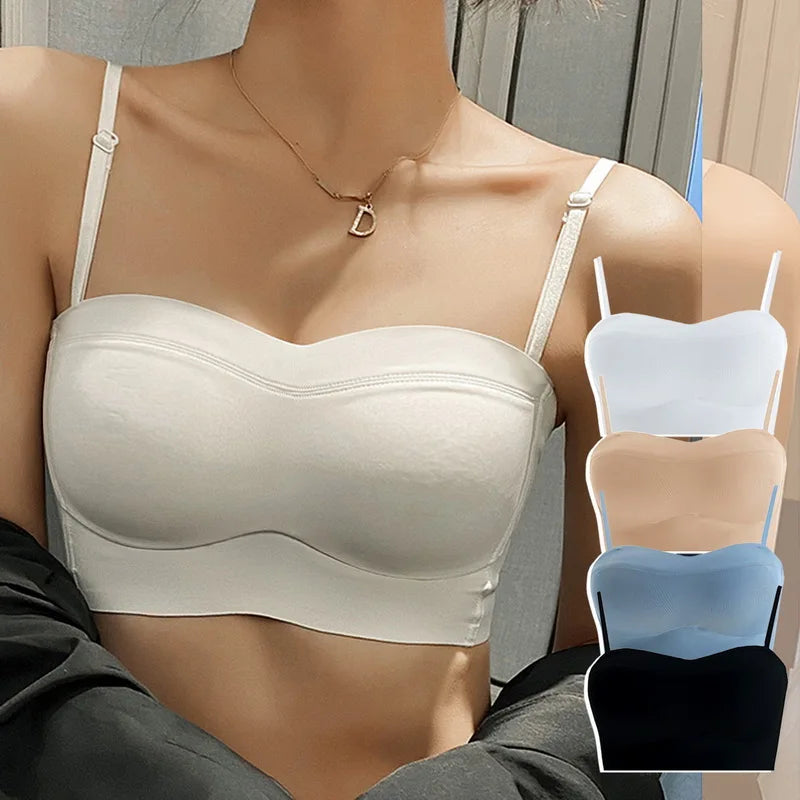 Seamless Collected Ultra-thin Strapless Bra