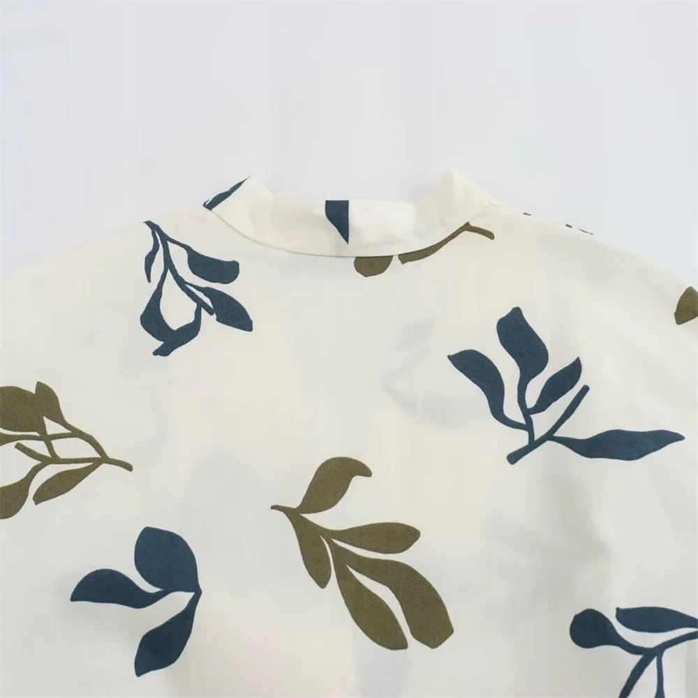 HelderHemel Summer Dress With Poplin Print