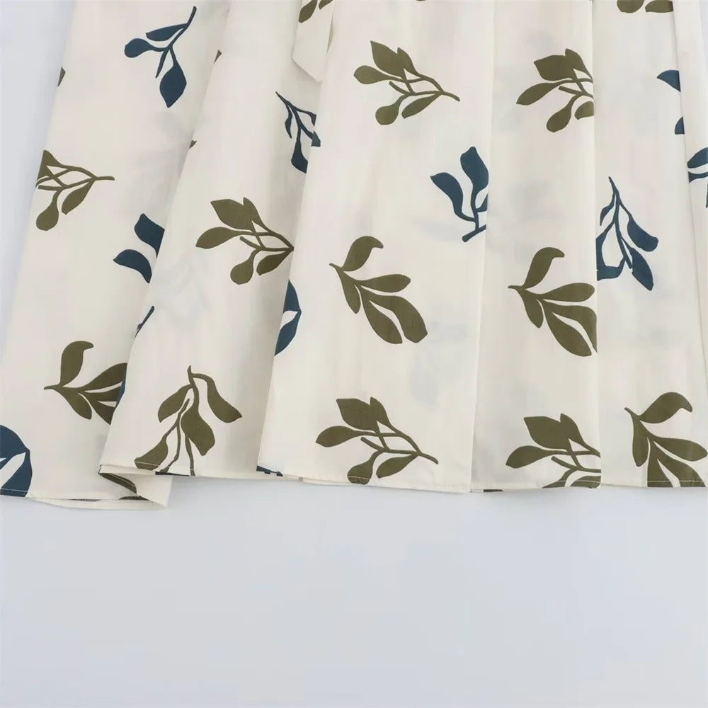 HelderHemel Summer Dress With Poplin Print