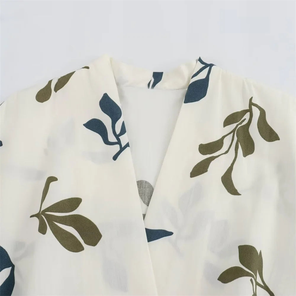 HelderHemel Summer Dress With Poplin Print