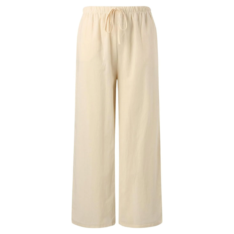 Luxora Elegante Pantaloni di Cotone e Lino