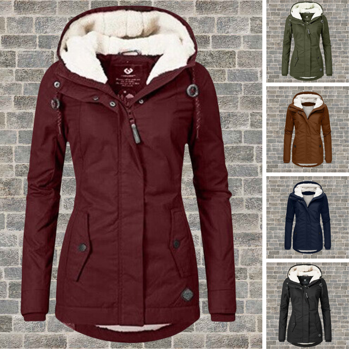 Windseasons | Giacca di Cotone Pieghettata con Cappuccio | Confortevole e Elegante