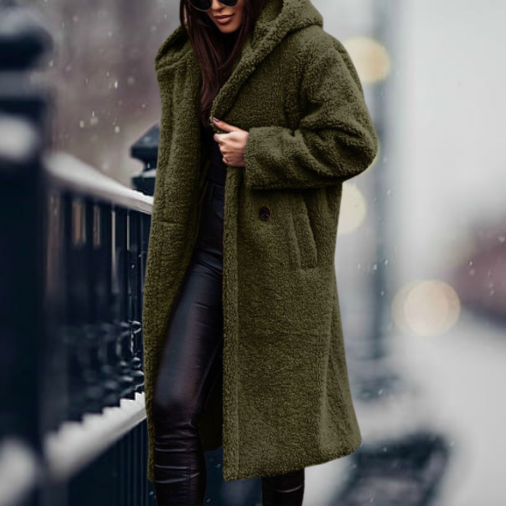 Noelle | Giacca felpa oversize per donne con calore elegante | Blu marina