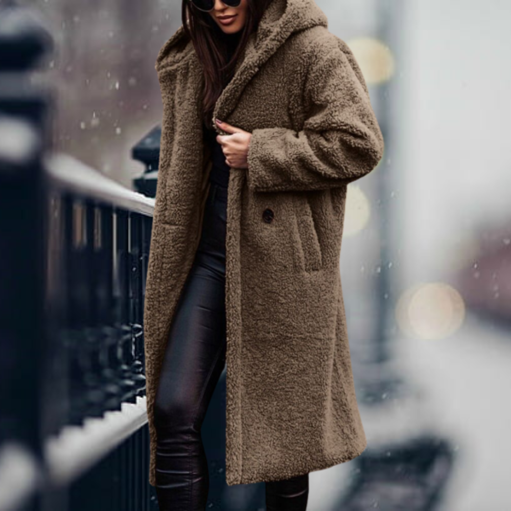 Noelle | Giacca felpa oversize per donne con calore elegante | Blu marina