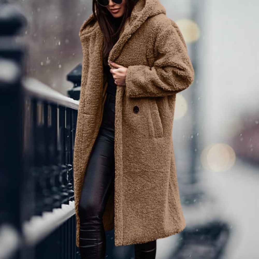 Noelle | Giacca felpa oversize per donne con calore elegante | Blu marina