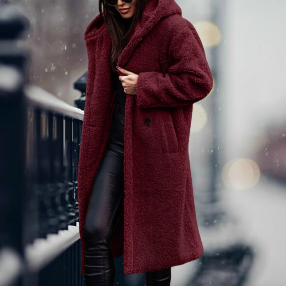 Noelle | Giacca felpa oversize per donne con calore elegante | Blu marina