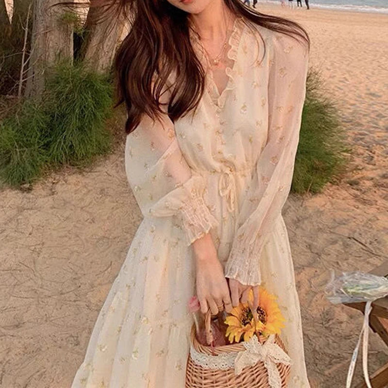 Zomer Chiffon Bloemenjurk van FemmeGrace