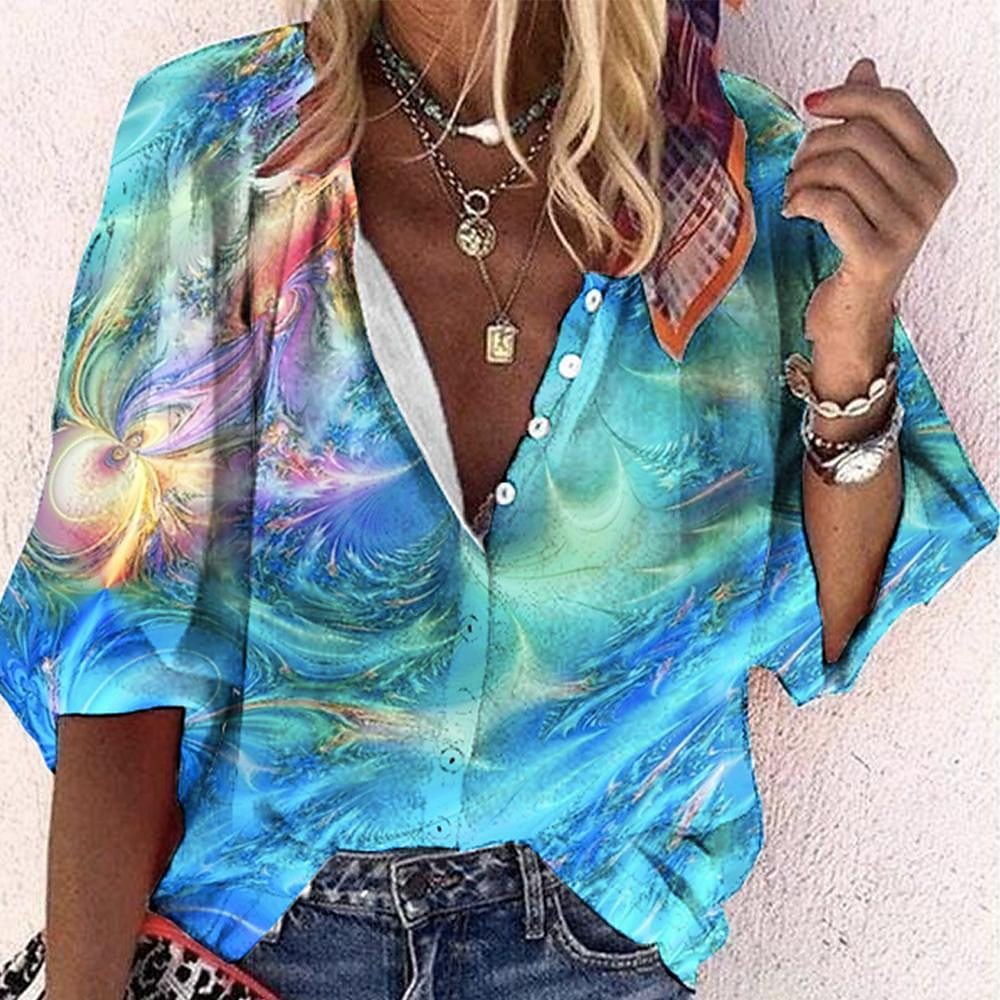 Vanessa | Trendy Boho Casual V-hals Blouse