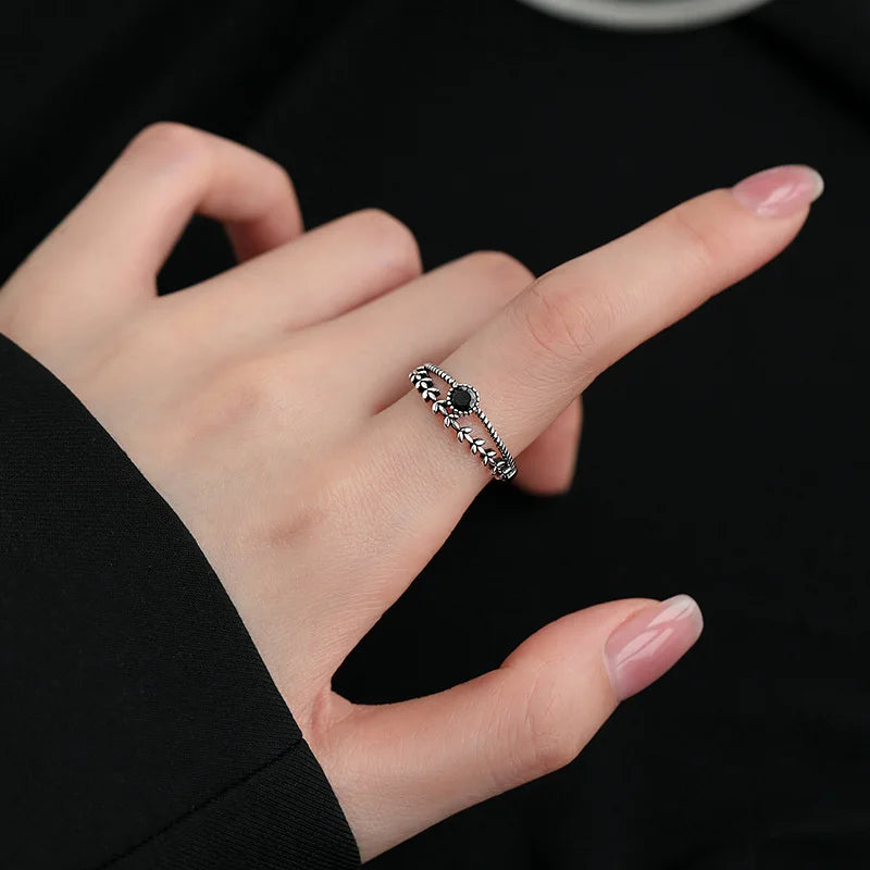 Eclat Stijl Sterling Zilveren Zirkoon Tarwe Oorring