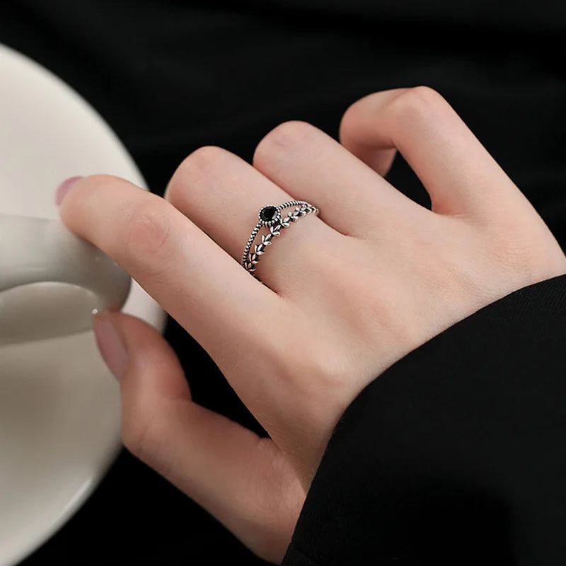 Eclat Stijl Sterling Zilveren Zirkoon Tarwe Oorring