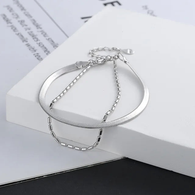 StijlSter Bracciale Geometrico Argento