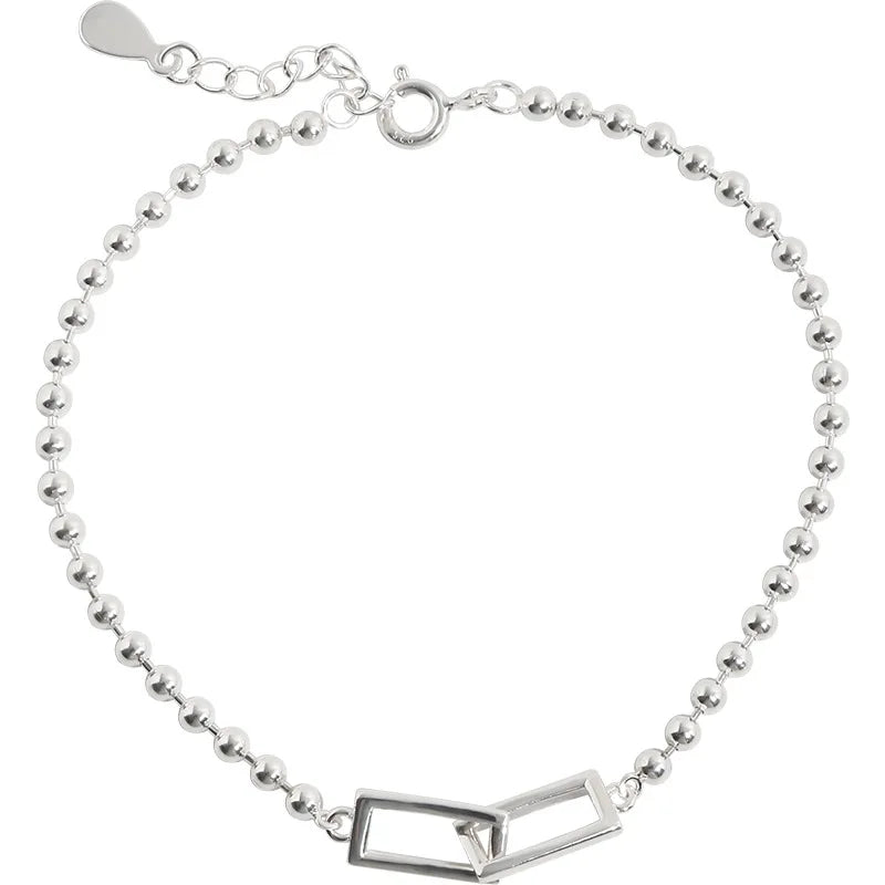 StijlSter Bracciale Geometrico Argento