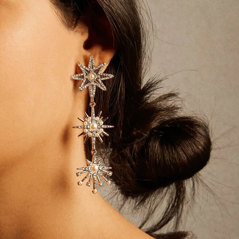 Radiant Lost Lady Star Earrings
