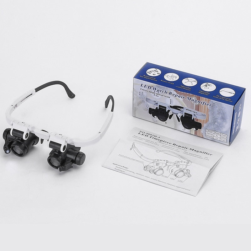 Verstelbare LED Vergrootglas