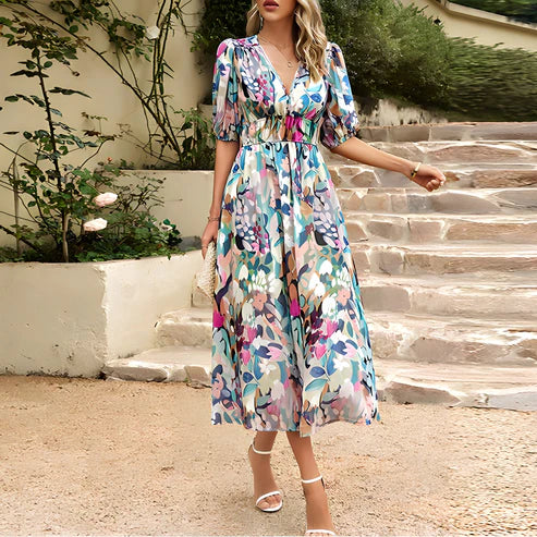 Abito a fiori Raggio di sole per eleganza estiva